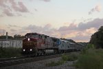 Santa Fe Warbonnet BNSF 660 leads a 6+ hour-late Amtrak #8